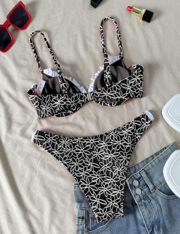 Costum de baie Shein, mix culori