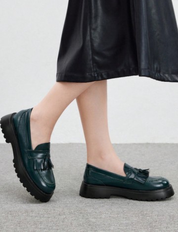 Pantofi CUCCOO by SHEIN, verde
