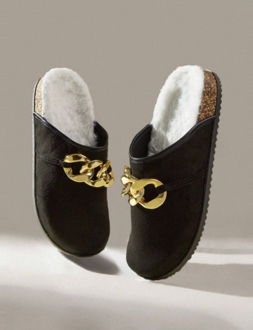 Saboți CUCCOO by SHEIN, negru