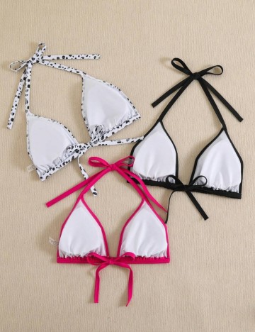Set sutiene de baie Shein Curve+, mix culori