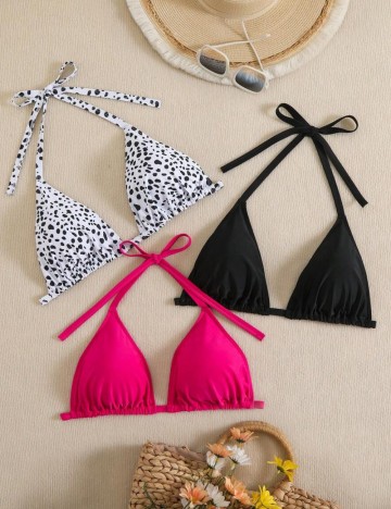 Set sutiene de baie Shein Curve+, mix culori