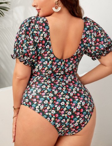 Costum de baie întreg Shein Curve+, mix culori