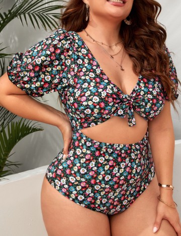 Costum de baie întreg Shein Curve+, mix culori