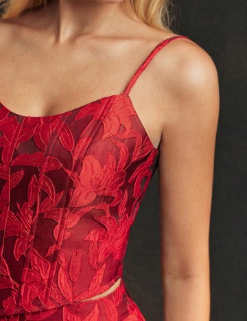 Top MOTF by Shein, roșu