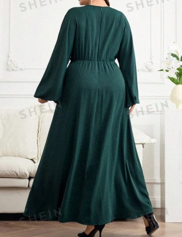 Rochie maxi Shein Curve+, verde