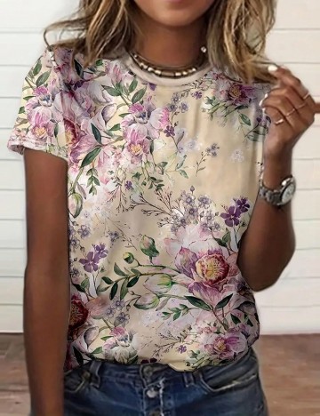 Tricou Shein, bej