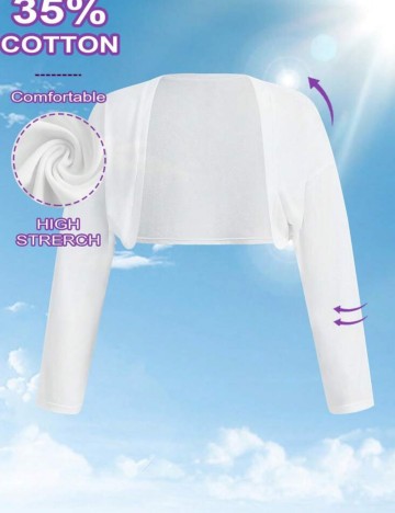 Cardigan Shein Curve+, alb