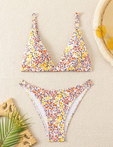 Costum de baie Shein, mix culori