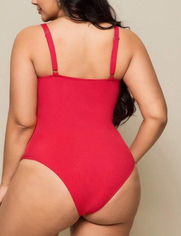 Costum de baie întreg Shein Curve+, roșu