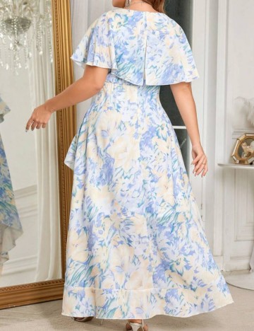 Rochie maxi Shein Curve+, mix culori