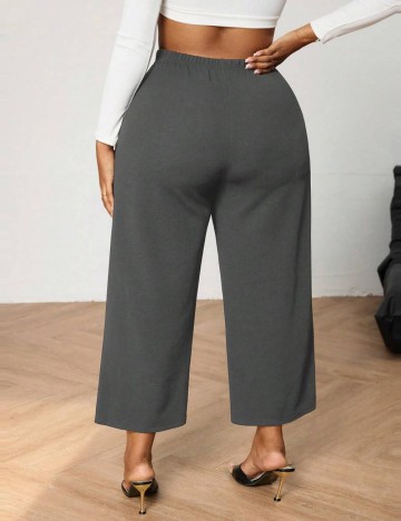 Pantaloni Shein Curve+, gri
