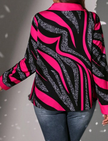 Cămașă Shein Curve+, mix culori