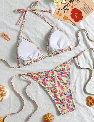 Costum de baie Shein, mix culori