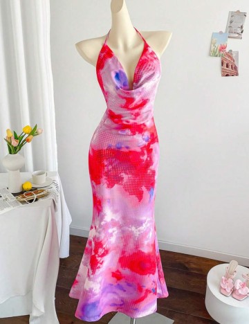 Rochie maxi Shein, mix culori