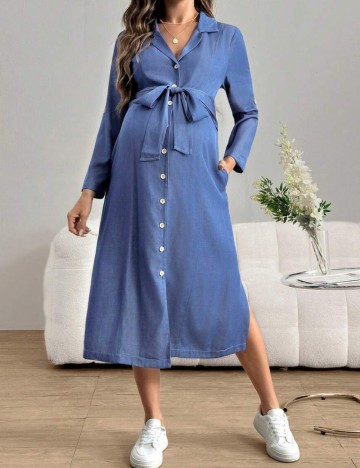 Rochie midi Shein Curve+, albastru