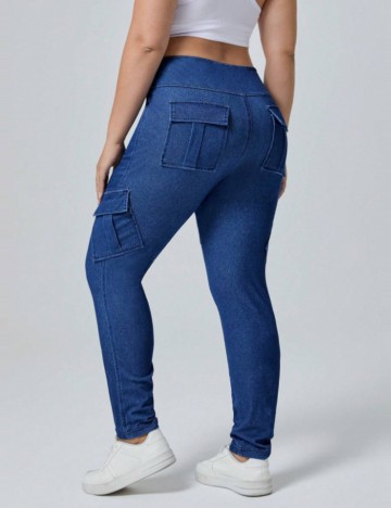 Pantaloni Shein, albastru