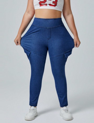 Pantaloni Shein, albastru