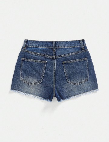 Pantaloni scurți de blugi Shein, albastru