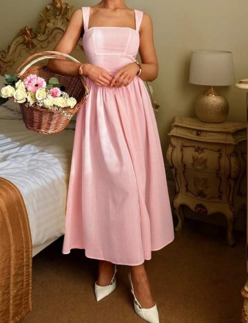 Rochie midi Shein, roz