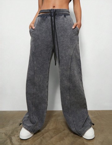 Pantaloni SUMWON by Shein, gri