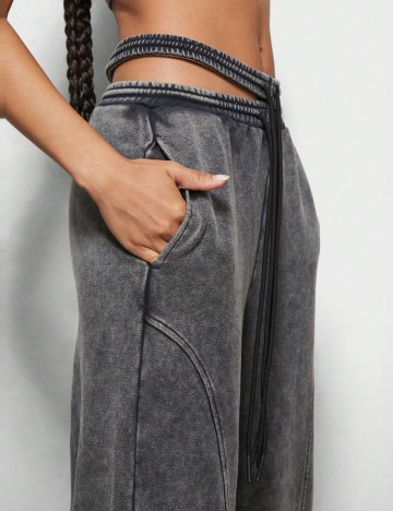 Pantaloni SUMWON by Shein, gri
