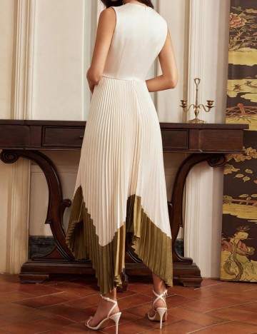 Rochie maxi Shein, crem