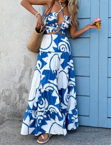 Rochie maxi Shein, mix culori