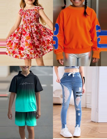Lot 100 produse de vara pentru copii Mix Branduri, mix culori