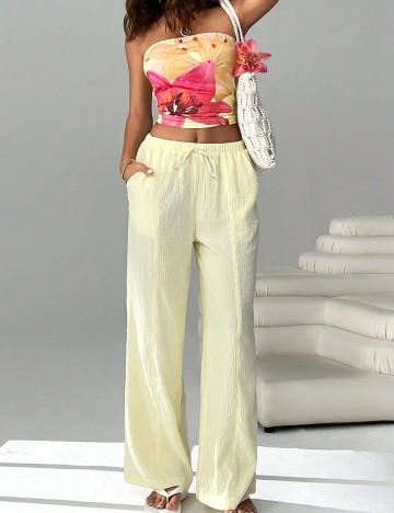 Pantaloni Shein, crem