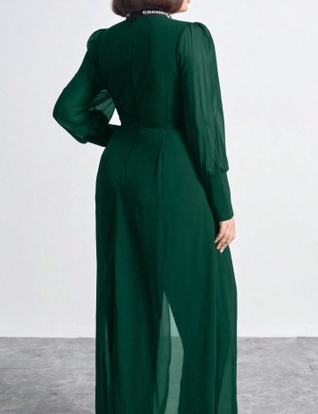 Salopetă lungă Shein Curve+, verde
