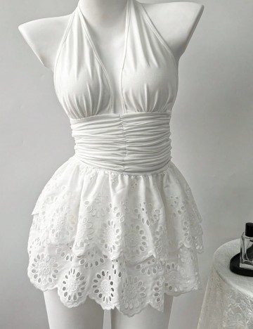 Rochie mini Shein, alb