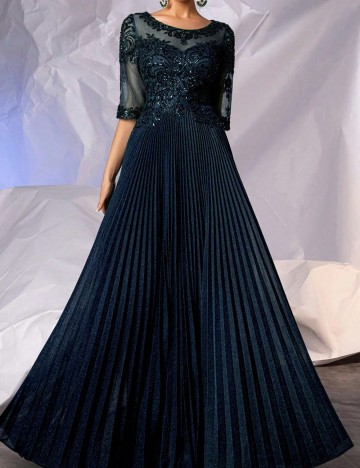 Rochie de ocazie Shein, albastru