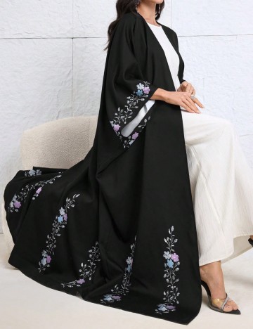 Cardigan lung Shein, negru