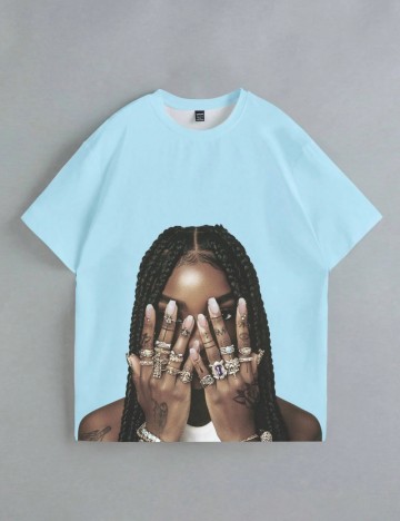 Tricou Shein, albastru