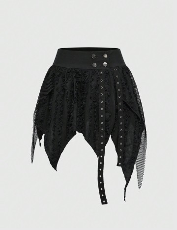Fustă Romwe by Shein, negru