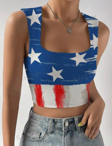 Top Shein, mix culori