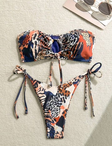 Costum de baie Shein, mix culori
