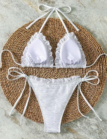 Costum de baie Shein, alb