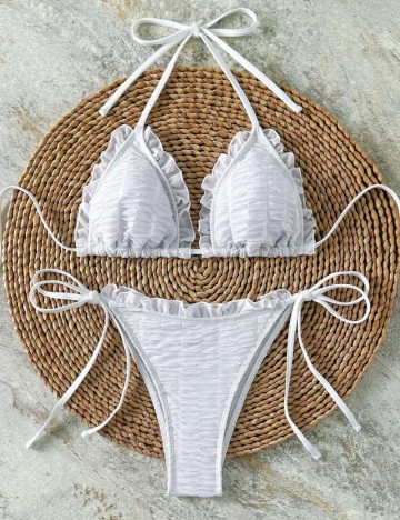 Costum de baie Shein, alb