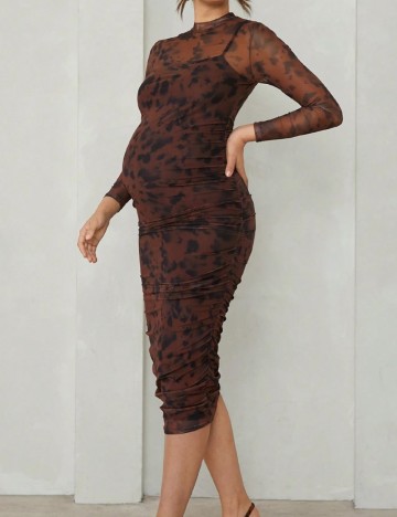 Rochie midi Shein, maro