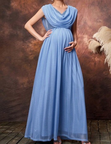 Rochie de ocazie Shein, albastru