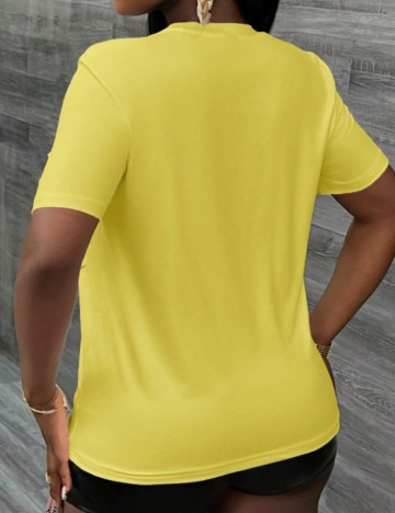 Tricou Shein, galben
