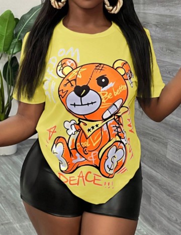 Tricou Shein, galben