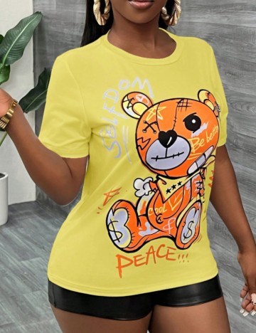 Tricou Shein, galben