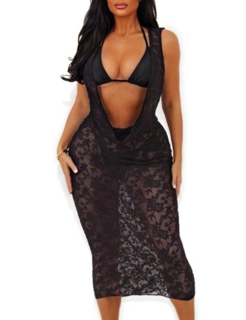 Set costum de baie Shein, negru
