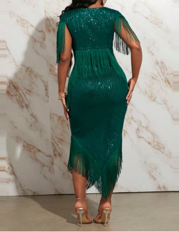 Rochie de ocazie Shein, verde