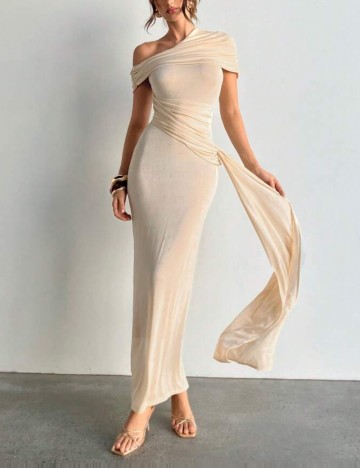 Rochie maxi Shein, crem