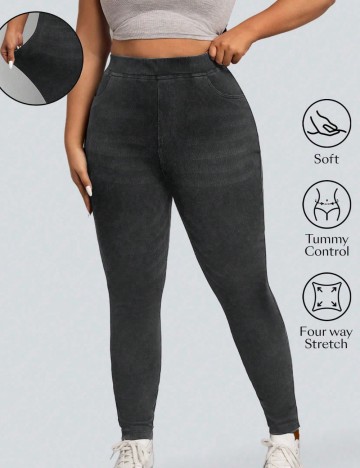 Jeans Shein Curve+, negru