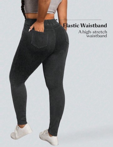 Jeans Shein Curve+, negru