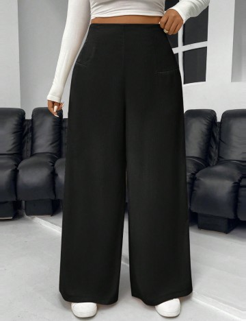 Pantaloni Shein Curve+, negru